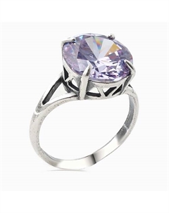 Кольцо с фианитом покрытое серебром Shine&beauty