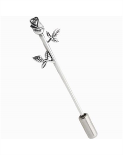 Брошь "Роза" покрытая серебром Shine&beauty