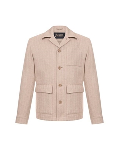 Куртка-рубашка из хлопка и льна Herno