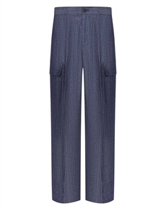 Брюки из хлопка и льна Hevo