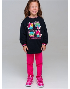 Комплект трикотажный для девочек: толстовка, брюки Playtoday kids