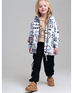 Куртка текстильная с полиуретановым покрытием для девочек (ветровка) Playtoday kids