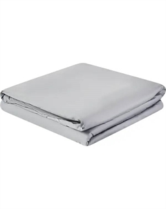 Пододеяльник 175x215 см сатин цвет серый Inspire