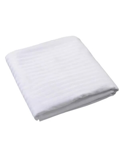 Пододеяльник 220x240 см страйп-сатин цвет белый Мона лиза