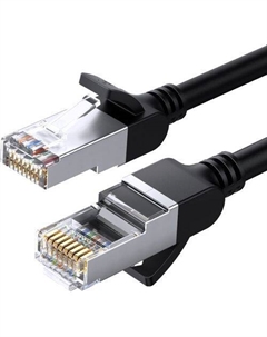 Патч-корд UGREEN NW101 литой (molded), U/UTP, кат.6, 2м, 4 пары, 32AWG, медь, многожильный, черный Ugreen