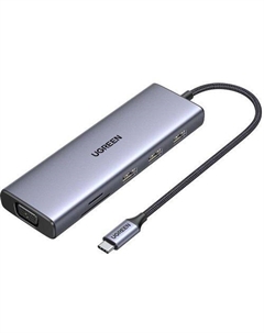 Порт-репликатор CM498, серый Ugreen