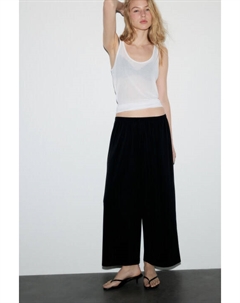 Брюки-кюлоты широкие с поясом-резинкой Befree