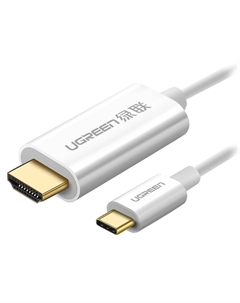 Кабель для компьютера Ugreen MM121 USB Type-C - HDMI 1.5 м, белый (30841)
