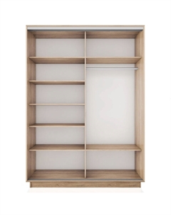 Корпус шкафа-купе Экспресс 2 1400х2200х600мм ясень шимо светлый ЛДСП Е1