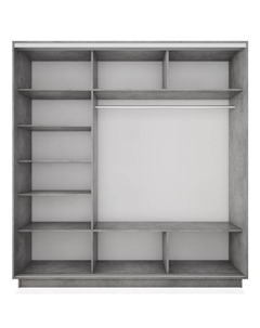 Корпус шкафа-купе Экспресс 2 2100х2200х600мм бетон ЛДСП Е1