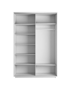 Корпус шкафа-купе Экспресс 1400х2200х600мм Белый снег/ЛДСП Е1