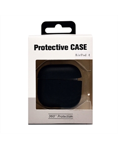 Чехол PCP12, экокожа для Apple AirPods (4-го поколения), черный (238203) No name