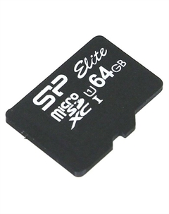 Карта памяти 64Gb microSDXC Elite Class 10 UHS-I U1 (SP064GBSTXBU1V10) Silicon power