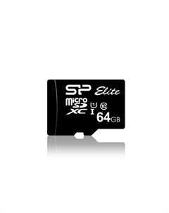 Карта памяти 64Gb microSDXC Elite Class 10 UHS-I U1 (SP064GBSTXBU1V10S) Silicon power