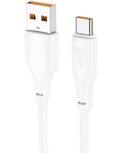 Кабель USB-USB Type-C, экранированный, быстрая зарядка, 5А, 1 м, белый, HOCO Force X93 Hoco