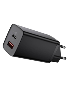 Сетевое зарядное устройство BASEUS GaN2 lite 65 Вт, USB, EU, USB type-C, Quick Charge, PD, черный (CCGAN2L-B01) Baseus