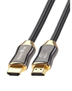 Кабель соединительный аудио-видео HDMI(19M)-HDMI(19M) v2.1 4K, 8K, экранированный, 50 см, черный (TCG300-0.5M) Telecom