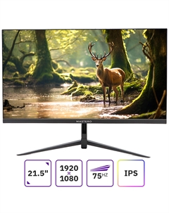 Монитор 21.5" Base P2222H IPS, 1920x1080 (16:9), 220кд/м2, 4 мс, 178°/178°, VGA, HDMI, черный б/у, следы эксплуатации, замена блока питания, без фирменной упаковки, в комплекте: монитор, подставка, бл Mastero