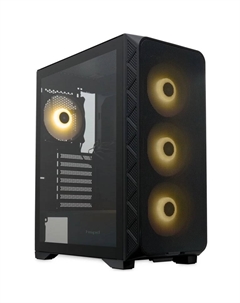 Корпус M521, ATX, Midi-Tower, 2xUSB 3.0, RGB подсветка, черный, без БП (M521-TGBK-ARGB) Hspd