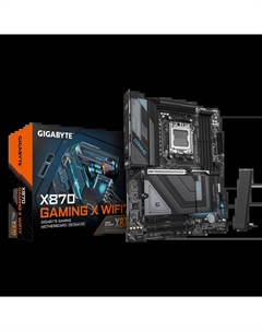 Материнская плата X870 GAMING X WIFI7, AM5, AMD X870, 4xDDR5 DIMM, 3PCI-Ex16, 4SATA3, 7.1-ch, 2.5GLAN, 6 USB 3.2, 3 USB Type-C, HDMI, Type-C DP, ATX, Retail Gigabyte
