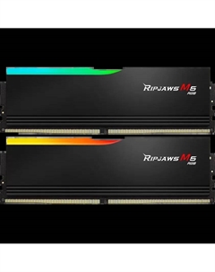 Комплект памяти DDR5 DIMM 32Gb (2x16Gb), 6000MHz, CL36, 1.25V, RIPJAWS M5 RGB (F5-6000J3648D16GX2-RM5RK) Retail G.skill