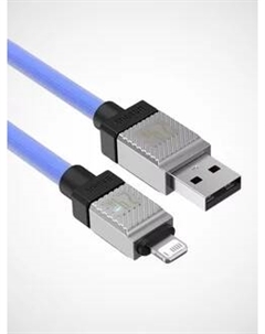 Кабель USB(Am)-Lightning 8-pin(M), экранированный, быстрая зарядка, 2.4А, 1 м, синий, Baseus CoolPlay (CAKW000403)