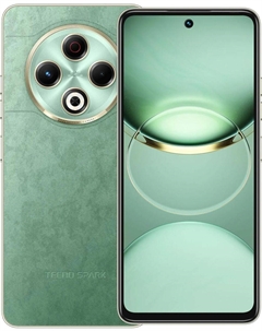 Смартфон Tecno Spark 30, 6.78" 2460x1080 IPS, MediaTek Helio G91, 8Gb RAM, 128Gb, 3G/4G, NFC, Wi-Fi, BT, 2xCam, 2-Sim, 5000 мА⋅ч, USB Type-C, Android 14, зеленый (TCN-KL6.8.128.GN)