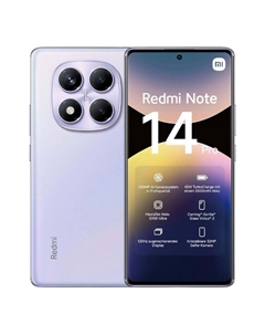Смартфон Xiaomi Redmi Note 14 Pro, 6.67" 2712x1220 AMOLED, MediaTek Helio G100-Ultra, 12Gb RAM, 512Gb, 3G/4G, NFC, Wi-Fi, BT, 3xCam, 2-Sim, 5500 мА⋅ч, USB Type-C, Android 14, фиолетовый (MZB0IX6RU/614