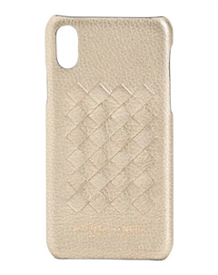 Кожаный чехол для мобильного телефона Iphone X Bottega Veneta, цвет Platinum Bottega veneta