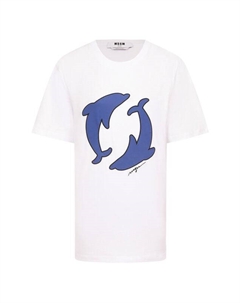 Хлопковая футболка Msgm