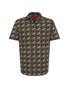 Хлопковая рубашка Hugo