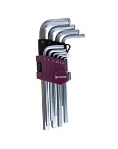 Набор ключей торцевых шестигранных HK10S 053034, H1.5-H10, 10 предметов Thorvik