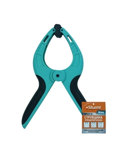 Струбцина клещеобразная 1078-07-88, длина 205мм, зев 88мм Sturm!