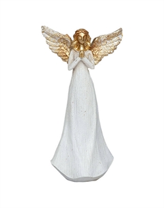 Фигурка Ангел 8,5х5,5х16см полистоун белая Lefard