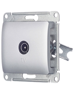 Розетка телевизионная Glossa GSL000391 оконечная скрытая установка алюминий Systeme electric