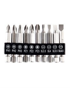 Набор бит (303253) PH/ PZ/ SL 50 мм (10 шт.) Vira