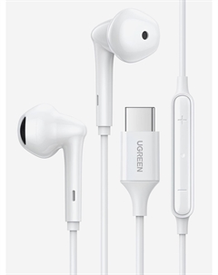 Наушники проводные EP101 60700, Type-C, Белый Ugreen