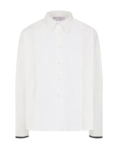 Хлопковая рубашка Brunello cucinelli