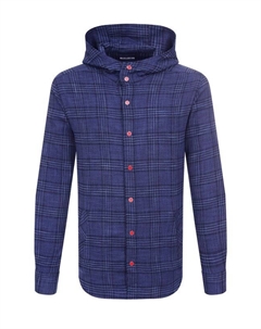 Рубашка из шерсти и шелка Kiton