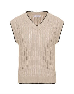 Хлопковый жилет Brunello cucinelli