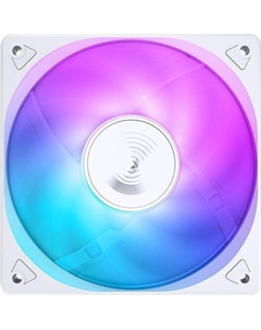 Вентилятор SL-120CW 120мм, 3-pin, 1500об/мин, 32 дБ, RGB, белый, Ret Jonsbo