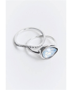 Набор колец с кристаллом и стразами (2 штуки) Befree