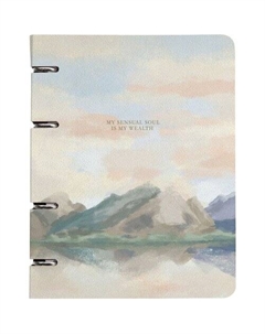 Тетрадь общая,, 163х212 мм, 120 л., клетка, кольцевой механизм, картон. Коллекция View, горы Be smart