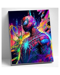 Картина по номерам Человек-Паук. Через Вселенные, 40х50 см, 25 цветов Республика