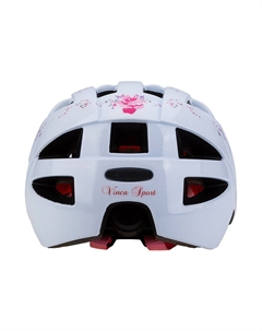 Велошлем детский OUT-MOLD, белый, VSH 8 Rose (Размер: S (48-52 см)) Vinca sport