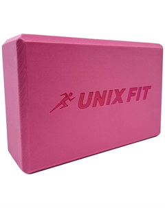 Блок для йоги и фитнеса Fit (200 г) 23 х 15 х 7 см, 1 шт, розовый (YBU200GPK) Unix