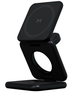 Складное беспроводное зарядное устройство Magssory Fold Pro, 3 в 1, с магнитами, совместимое с Qi2 (black WCH063)