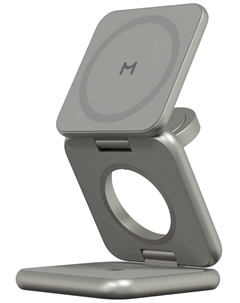 Складное беспроводное зарядное устройство Magssory Fold Pro, 3 в 1, с магнитами, совместимое с Qi2 (titan WCH063)