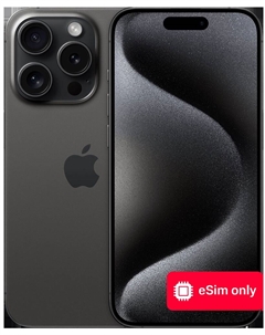 Смартфон Apple iPhone 15 Pro 256Gb eSIM only Черный титан