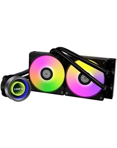 Жидкостное охлаждение Galahad II Trinity 240 ARGB для Socket 115x/1200/1700/1851/AM5/AM4, 2x120 мм, ARGB, черный (G89.GA2T24B.00) Lian li